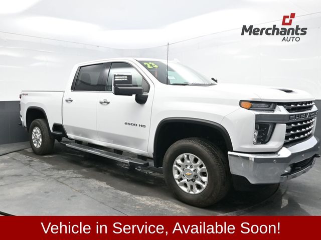 Summit White 2023 Chevrolet Silverado 2500HD LTZ Crew Cab 4WD Pickup Truck Four-Wheel Drive Automatic