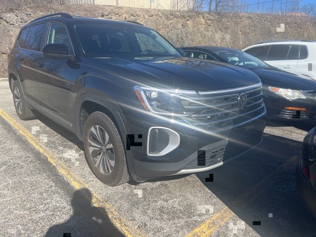 Deep Black 2025 Volkswagen Atlas SE 4Motion SUV / Crossover All-Wheel Drive 8-Speed Automatic