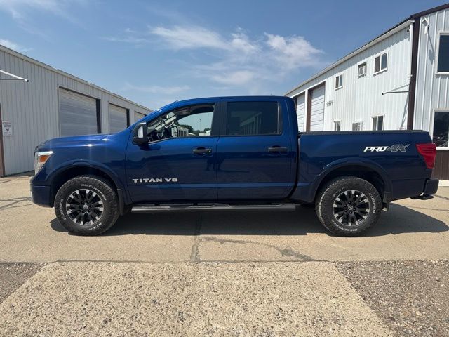 2019 Deep Blue Pearl Nissan Titan PRO-4X 4X4 Truck