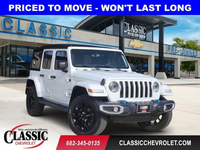 Bright White Clearcoat 2023 Jeep Wrangler 4xe Sahara 4WD SUV / Crossover Four-Wheel Drive 8-Speed Automatic