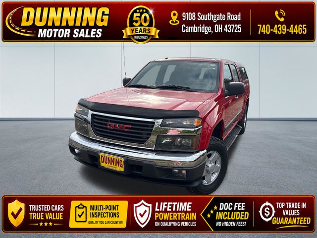 Fire Red 2007 GMC Canyon Pickup Truck Four-Wheel Drive 4-Speed Automatic Overdrive