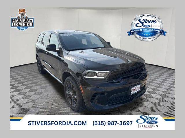 DB Black Crystal Clearcoat 2026 Dodge Durango SUV / Crossover All-Wheel Drive 8-Speed Automatic