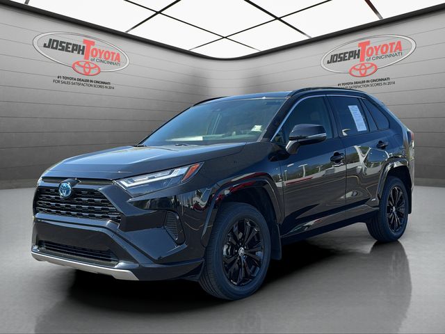 Midnight Black Metallic 2023 Toyota RAV4 Hybrid SE AWD SUV / Crossover All-Wheel Drive Continuously Variable Transmission