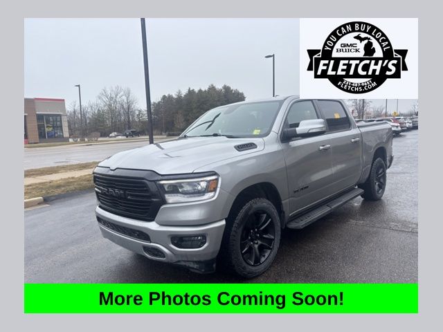 Billet Silver Metallic Clearcoat 2020 RAM 1500 Big Horn Crew Cab 4WD Pickup Truck Four-Wheel Drive 8-Speed Automatic