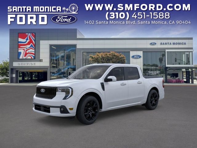 Oxford White 2025 Ford Maverick Lobo SuperCrew AWD Pickup Truck All-Wheel Drive 7-Speed Automatic