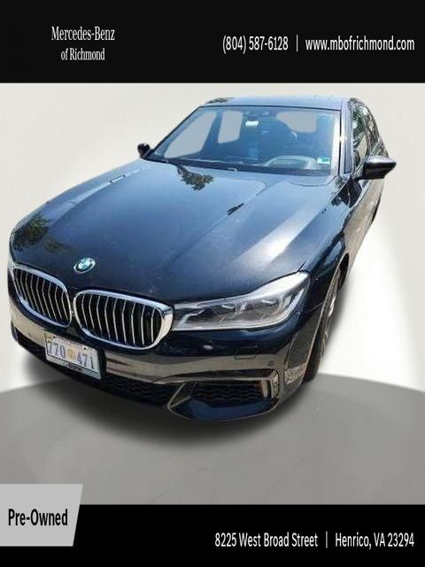 Black Sapphire Metallic 2017 BMW 7 Series Sedan All-Wheel Drive 8-Speed Automatic