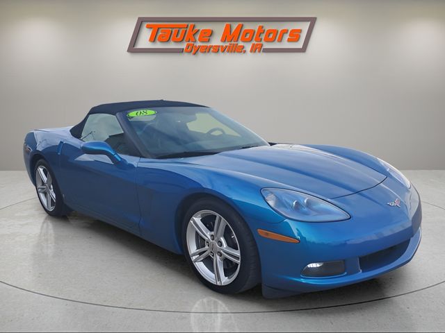 Jetstream Blue Metallic Tintcoat 2008 Chevrolet Corvette Convertible RWD Convertible Rear-Wheel Drive 6-Speed Manual