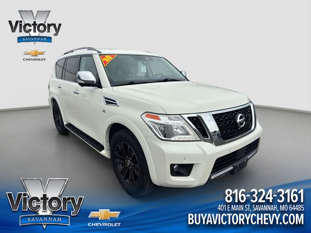 Pearl White Tricoat 2020 Nissan Armada SUV / Crossover Four-Wheel Drive 7-Speed Automatic