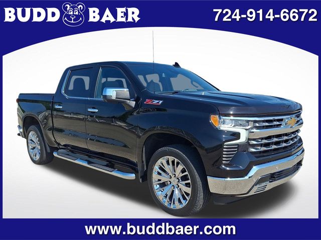 Black 2022 Chevrolet Silverado 1500 Pickup Truck Four-Wheel Drive Automatic