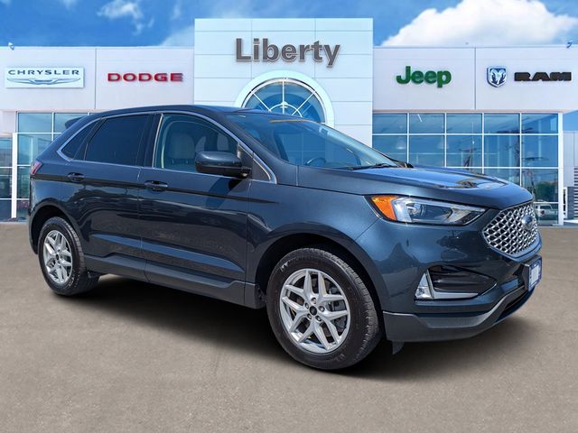 Blue Metallic 2024 Ford Edge SEL AWD SUV / Crossover All-Wheel Drive 8-Speed Automatic