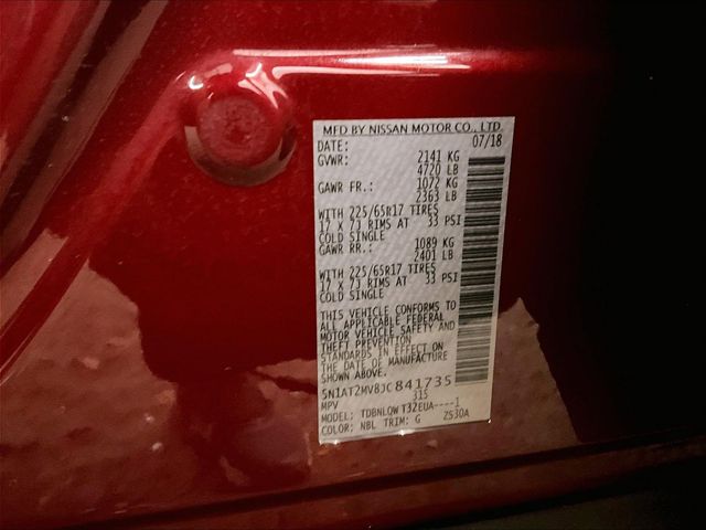 2018 Nissan Rogue SV Red at South Hills Kia