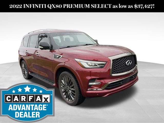 Red 2022 INFINITI QX80 Premium Select RWD SUV / Crossover Rear-Wheel Drive 7-Speed Automatic