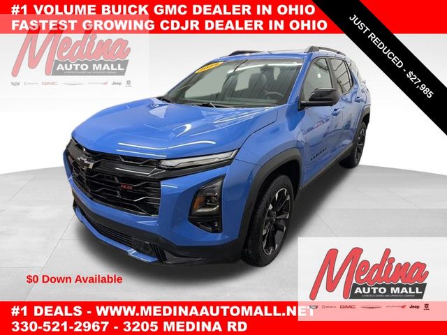 Reef Blue Metallic 2025 Chevrolet Equinox RS FWD SUV / Crossover Front-Wheel Drive Continuously Variable Transmission