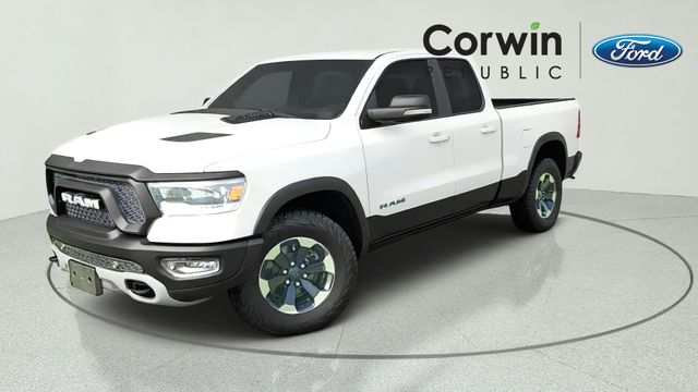 Bright White Clearcoat 2020 RAM 1500 Rebel Quad Cab 4WD Pickup Truck Four-Wheel Drive 8-Speed Automatic