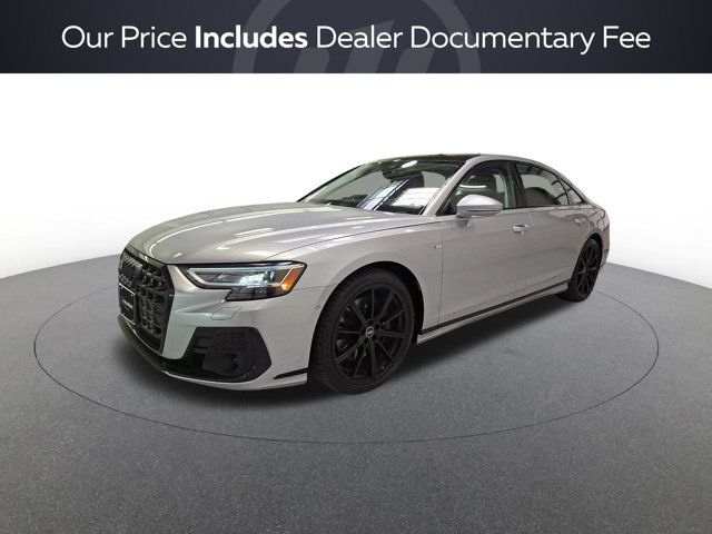 Silver 2022 Audi A8 Sedan All-Wheel Drive 8-Speed Automatic