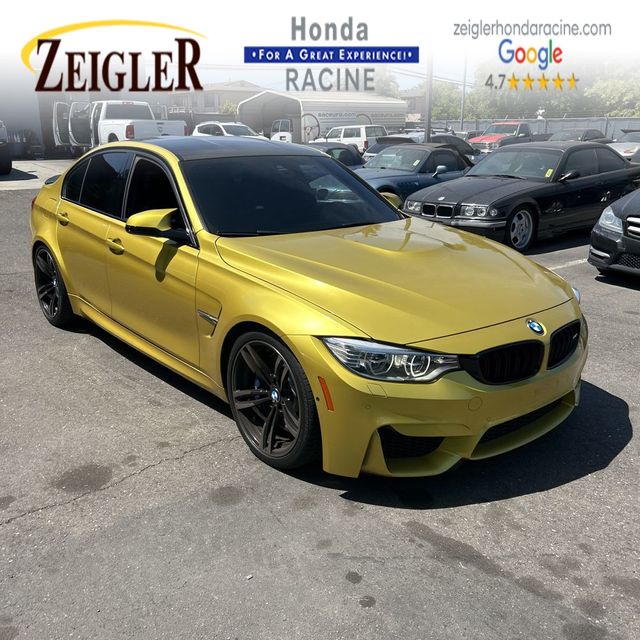 Austin Yellow Metallic 2016 BMW M3 Sedan Rear-Wheel Drive 6-Speed Manual