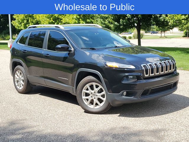 Brilliant Black Crystal Pearlcoat 2015 Jeep Cherokee SUV / Crossover Four-Wheel Drive 9-Speed Automatic