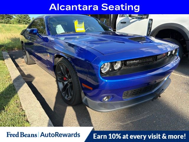 Indigo Blue 2021 Dodge Challenger Coupe Rear-Wheel Drive 6-Speed Manual