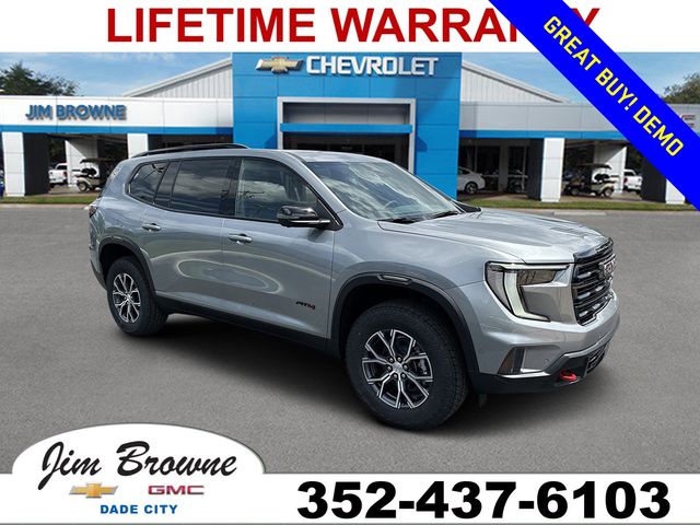 Sterling Metallic 2025 GMC Acadia AT4 AWD SUV / Crossover Four-Wheel Drive 8-Speed Automatic