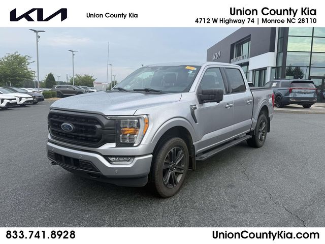 Silver Metallic 2021 Ford F-150 XLT SuperCrew 4WD Pickup Truck Four-Wheel Drive Automatic