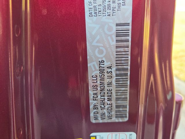 Used 2021 Red Jeep Unlimited Willys image 6