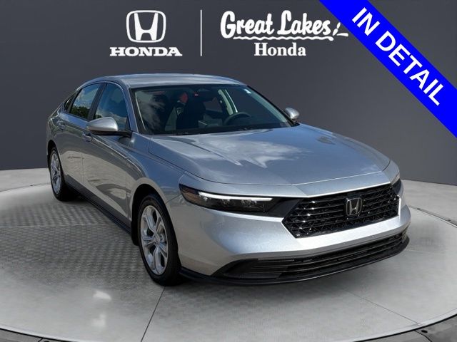 Solar Silver Metallic 2025 Honda Accord Sedan Front-Wheel Drive Continuously Variable Transmission