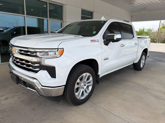 Summit White 2024 Chevrolet Silverado 1500 LTZ Crew Cab 4WD Pickup Truck Four-Wheel Drive Automatic
