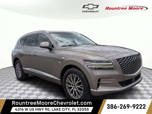 Silver 2021 Genesis GV80 SUV / Crossover Rear-Wheel Drive 8-Speed Automatic