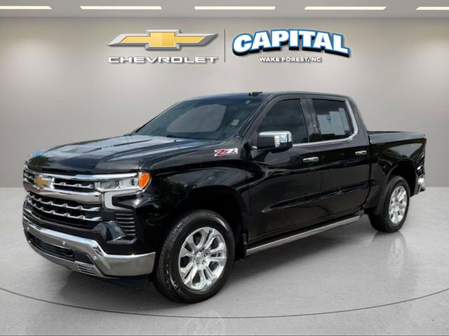 Black 2023 Chevrolet Silverado 1500 Pickup Truck Four-Wheel Drive Automatic