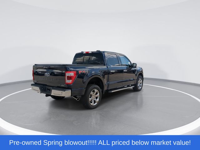 Used 2022 Blue Metallic Ford Lariat image 8