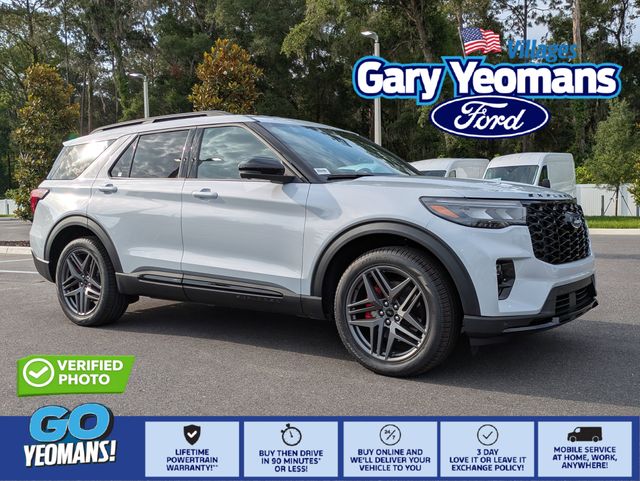 White Metallic 2026 Ford Explorer ST RWD SUV / Crossover Rear-Wheel Drive Automatic