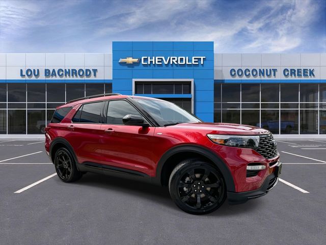 Red Metallic 2023 Ford Explorer SUV / Crossover Rear-Wheel Drive Automatic