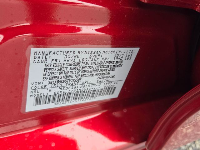 New 2026 Red Nissan SV image 18