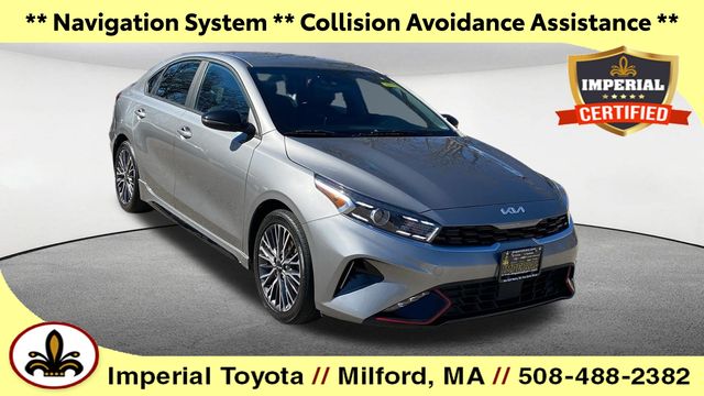 Steel Gray 2022 Kia Forte GT-Line FWD Sedan Front-Wheel Drive Continuously Variable Transmission