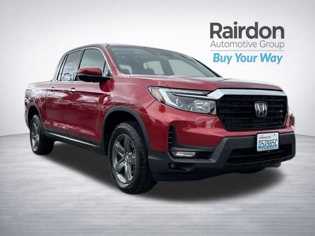 Radiant Red Metallic II 2023 Honda Ridgeline Pickup Truck All-Wheel Drive 9-Speed Automatic