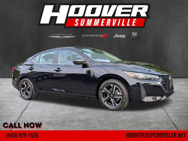 Super Black 2025 Nissan Sentra Sedan Front-Wheel Drive Continuously Variable Transmission