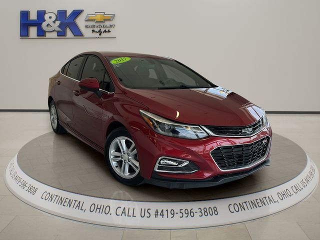 Cajun Red Tintcoat 2017 Chevrolet Cruze Sedan Front-Wheel Drive 6-Speed Automatic