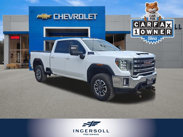 Summit White 2021 GMC Sierra 2500HD SLE Crew Cab 4WD Pickup Truck Four-Wheel Drive 6-Speed Automatic