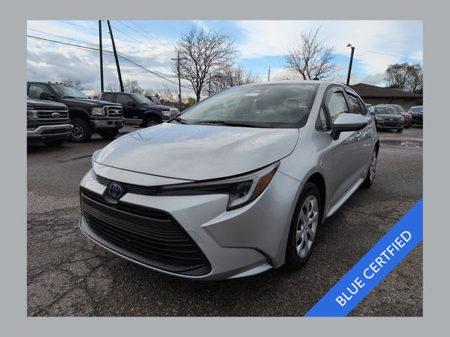Classic Silver Metallic 2024 Toyota Corolla Hybrid LE AWD Sedan All-Wheel Drive Continuously Variable Transmission