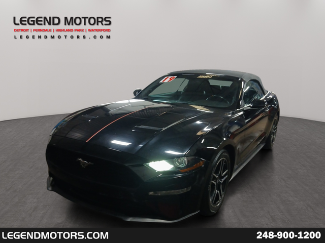 Shadow Black 2019 Ford Mustang EcoBoost Premium Convertible RWD Convertible Rear-Wheel Drive Automatic
