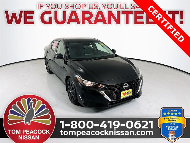 Super Black 2025 Nissan Sentra S FWD Sedan Front-Wheel Drive Continuously Variable Transmission