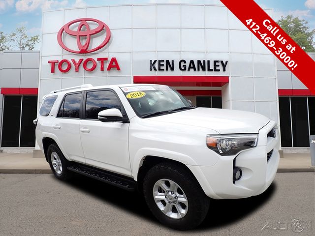 Super White 2018 Toyota 4Runner SR5 Premium 4WD SUV / Crossover Four-Wheel Drive 5-Speed Automatic Overdrive