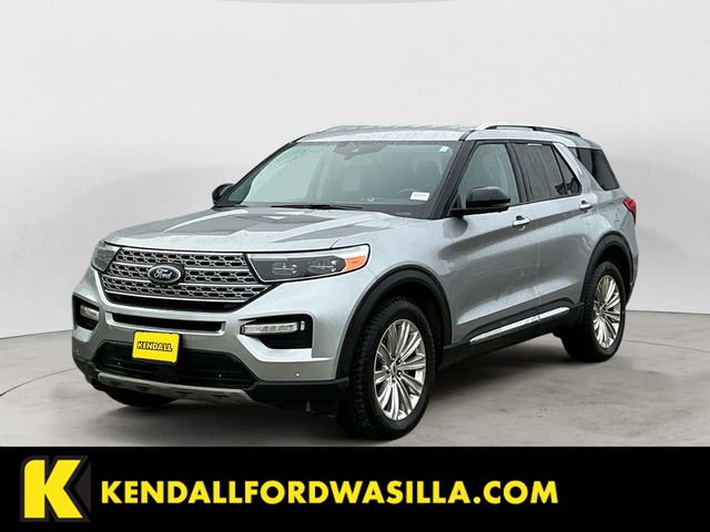 Silver Metallic 2021 Ford Explorer Hybrid Limited AWD SUV / Crossover All-Wheel Drive Automatic
