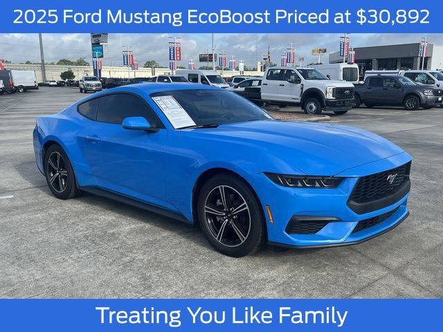 Grabber Blue Metallic 2025 Ford Mustang EcoBoost Fastback RWD Coupe Rear-Wheel Drive Automatic