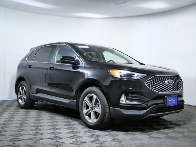 Black Metallic 2024 Ford Edge SEL AWD SUV / Crossover All-Wheel Drive 8-Speed Automatic