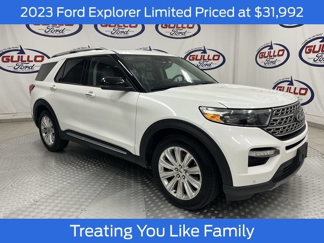 White Metallic 2023 Ford Explorer SUV / Crossover Rear-Wheel Drive Automatic