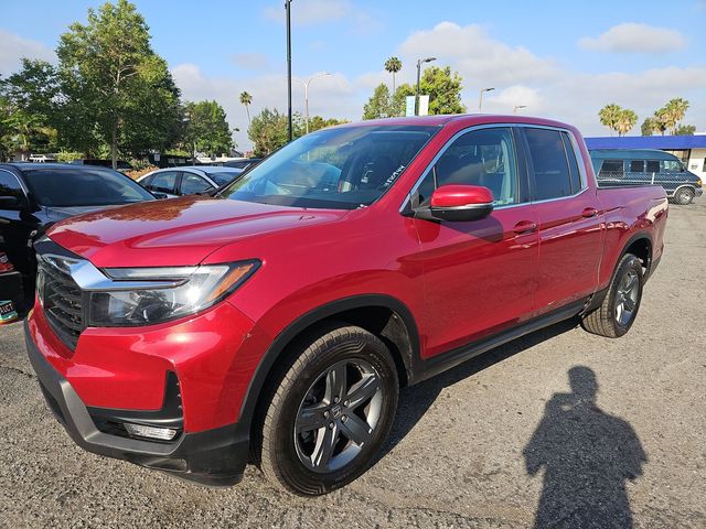 Red 2022 Honda Ridgeline RTL AWD Pickup Truck All-Wheel Drive 9-Speed Automatic