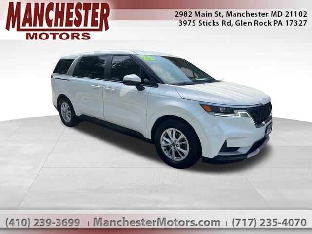 Snow White Pearl 2022 Kia Carnival Minivan Front-Wheel Drive 8-Speed Automatic