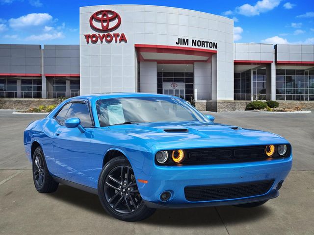 B5 Blue Pearlcoat 2019 Dodge Challenger Coupe All-Wheel Drive 8-Speed Automatic