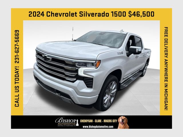 White (Iridescent Pearl Tricoat) 2024 Chevrolet Silverado 1500 Pickup Truck Four-Wheel Drive Automatic